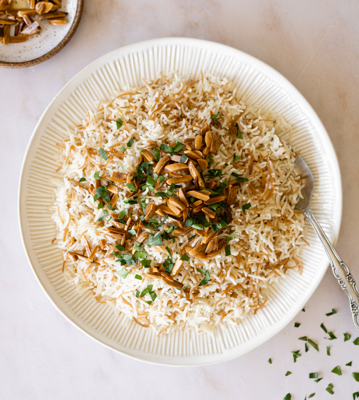 Rice with Toasted Vermicelli - Forks and Foliage