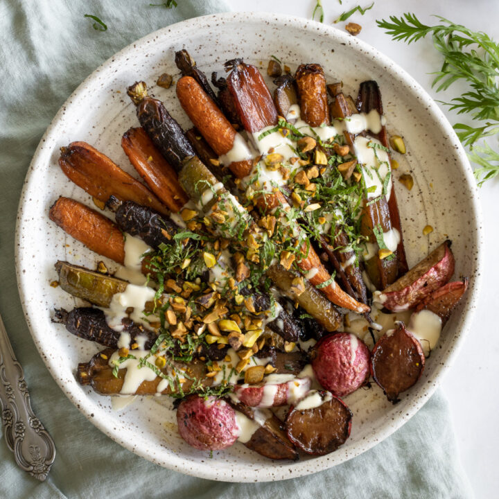 Blistered Shishito Peppers with Burrata - Forks and Foliage