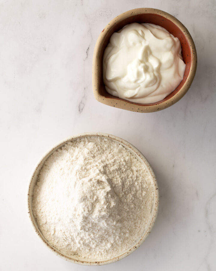 Two-Ingredient Pita Bread - Forks and Foliage